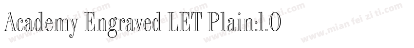 Academy Engraved LET Plain:l.O字体转换